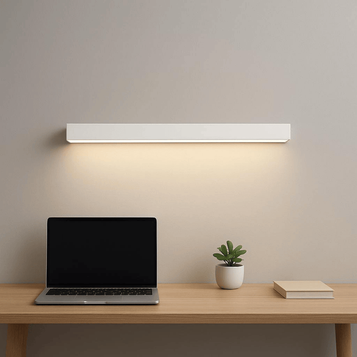 Lampe de plafond LED design moderne scandinave, en aluminium, offre une lumière puissante et économise l'énergie.