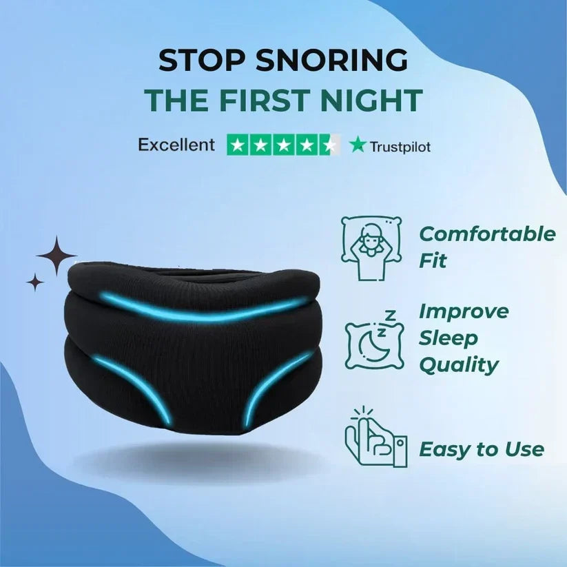 Collier cervical ergonomique unisexe, support confortable pour le cou, favorisant la respiration et un sommeil paisible.