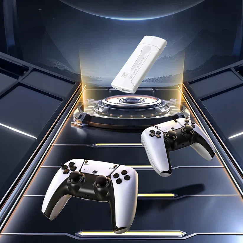 Console rétro 4K PlayElite Pro 2 avec manette sans fil HDMI, idéale pour jeux classiques et rétrogaming.