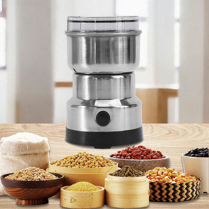 Moulin électrique portable 300ml en acier inoxydable pour café, épices, herbes. Idéal cuisine.