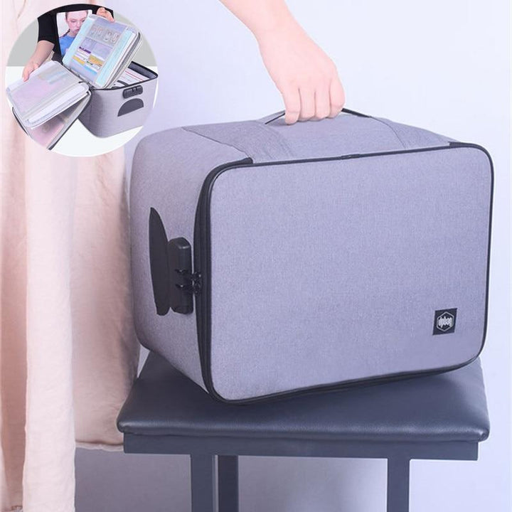 Rangement sécurisé et étanche pour papiers et objets de valeur. Parfait pour la maison ou le transport.