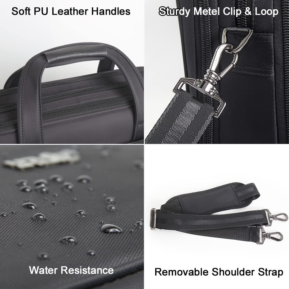 Mallette homme élégante pour ordinateur portable, offrant protection et organisation au bureau.