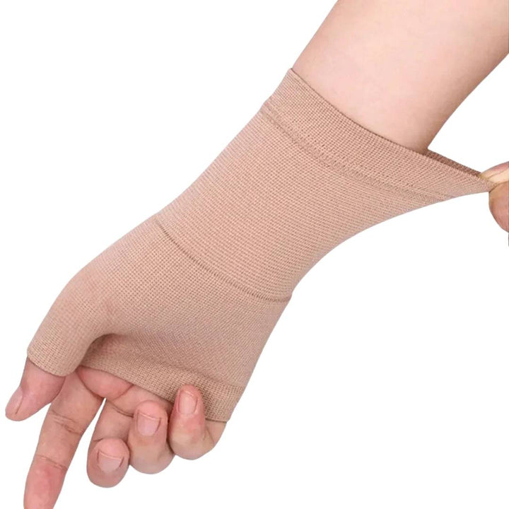 Manchon de compression ergonomique pour poignet/pouce. Tissu respirant, maintien ajustable. Unisexe.