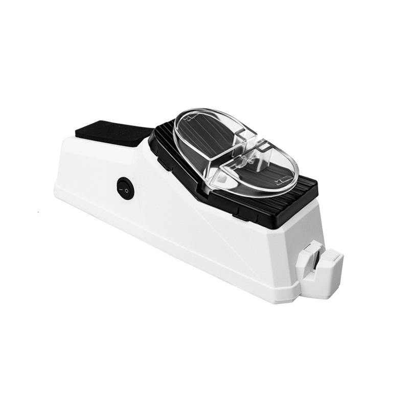 Aiguiseur électrique robuste pour tous types de couteaux de cuisine, garantissant un tranchant durable.