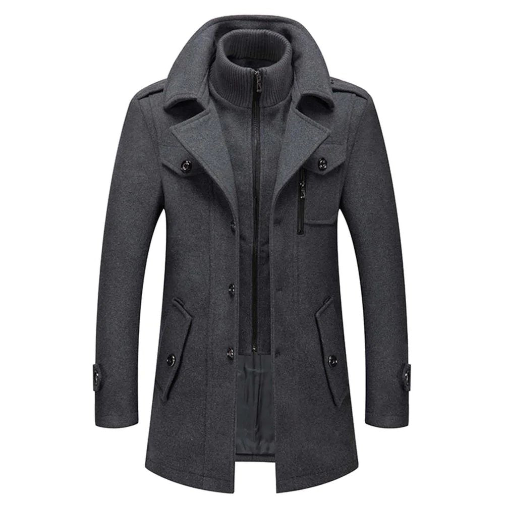 Veste d'hiver homme avec doublure isolante, protège du froid, style urbain et chic.