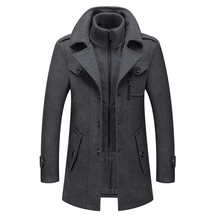 Veste d'hiver homme avec doublure isolante, protège du froid, style urbain et chic.