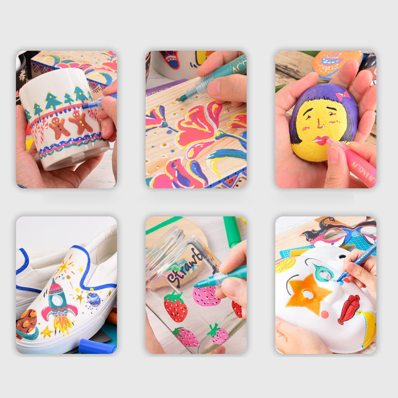 Kit de marqueurs Nail Art pour des motifs précis et une manucure artistique.