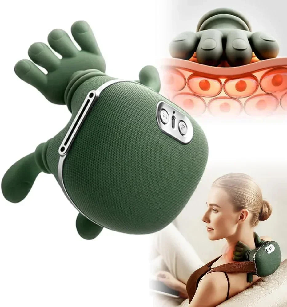 Appareil de massage cervical et épaules ergonomique pour confort maximal et détente optimale.