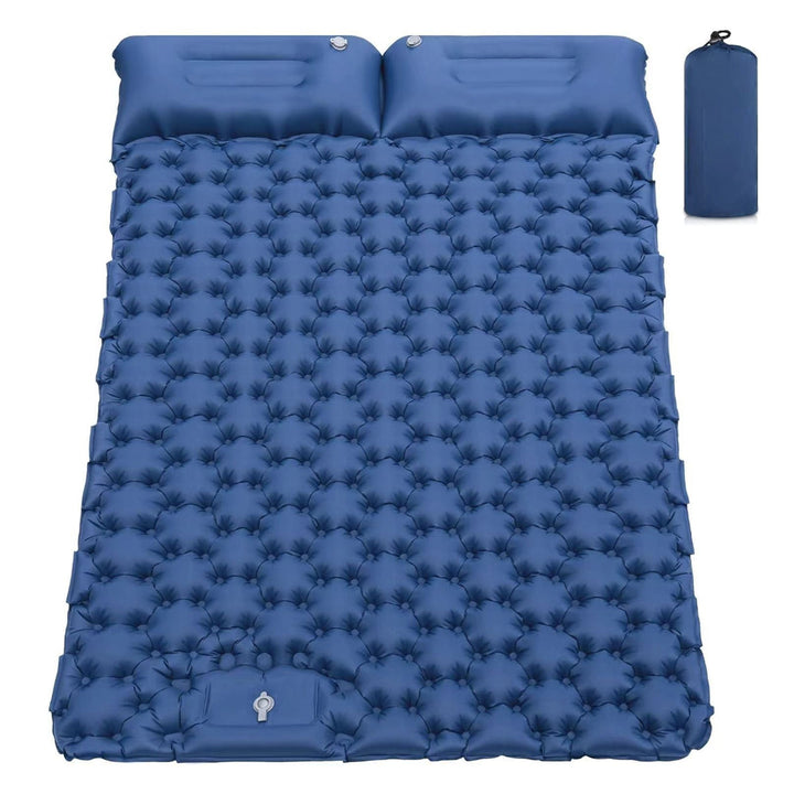 Matelas de randonnée gonflable et ultraléger, parfait pour le camping et le bivouac. Pliable, portable et confortable.