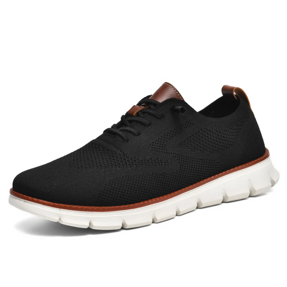 Baskets orthopédiques stylées pour hommes, combinent mode et soutien thérapeutique pour pieds larges et sensibles.