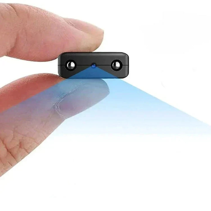Micro caméra surveillance HD WiFi avec audio, vision nocturne. Idéale sécurité maison discrète.