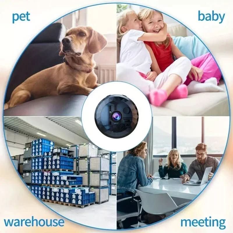 Caméra de surveillance HD 1080p discrète avec WiFi. Offre une sécurité connectée et vision nocturne.
