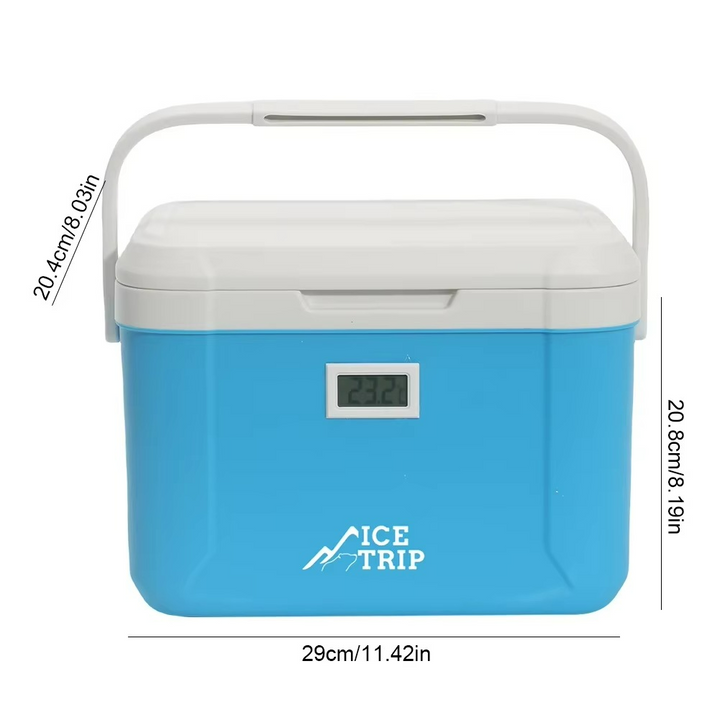 Glacière mini-frigo portable 12V pour voiture, voyage, camping, maintien au froid des boissons et repas.
