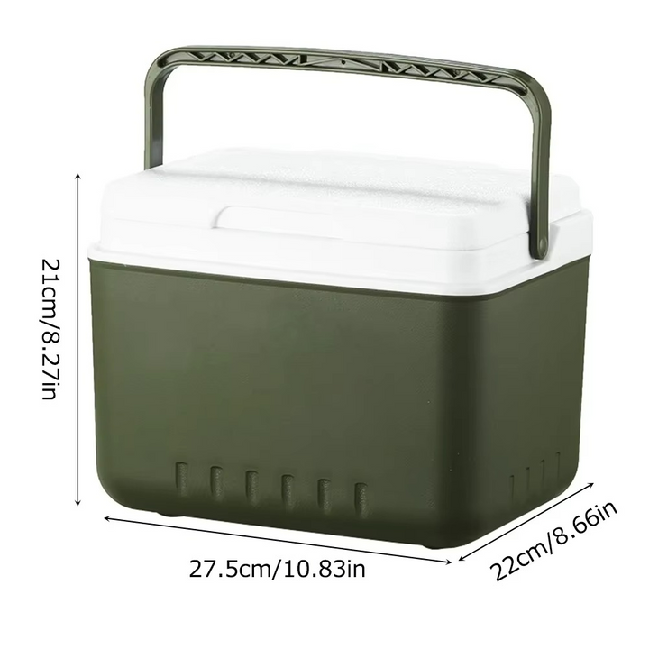 Glacière mini-frigo portable compacte, parfaite pour voiture, voyage ou camping, pour boissons froides.