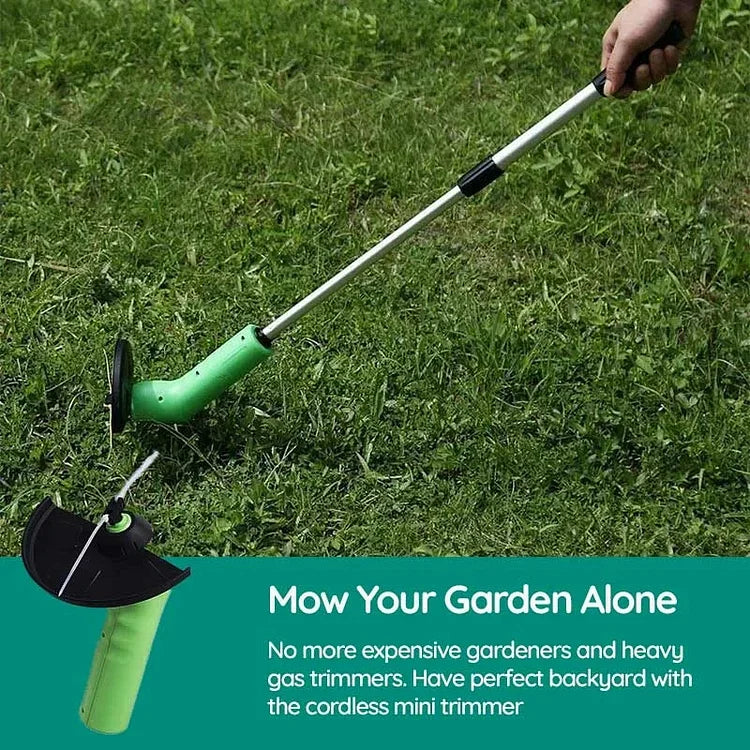 Mini coupe-bordure sans fil portatif pour un entretien facile et précis du jardin, idéal pour les bordures.