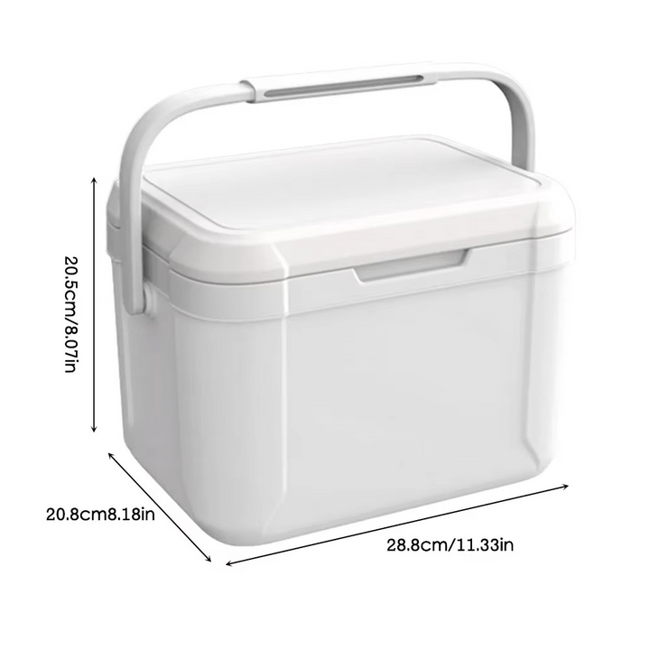 Mini glacière portable 5L, idéale pour la voiture, les voyages et le camping. Garde vos boissons froides.