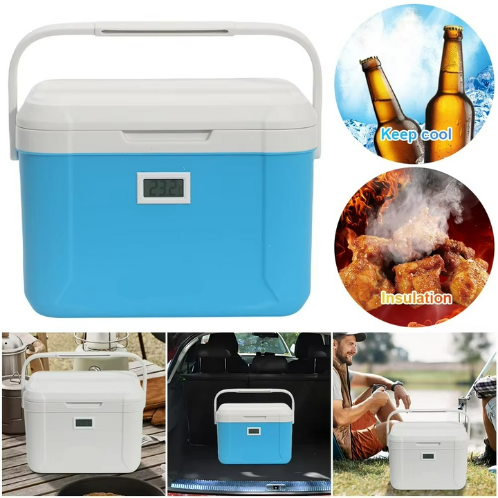 Glacière de voyage 5L, compacte et portable. Maintient vos boissons et repas frais pour voiture et camping.