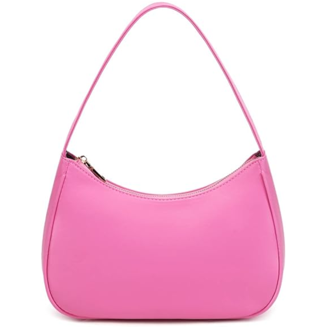 Mini sac zippé élégant pour femme, porté épaule, design compact et chic, idéal pour la mode et la commodité.