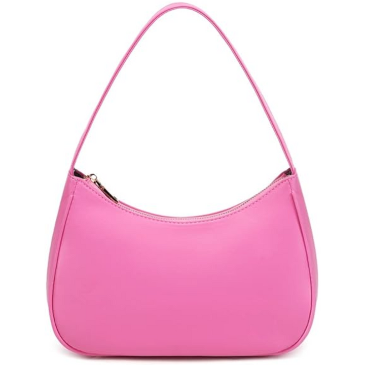 Mini sac zippé élégant pour femme, porté épaule, design compact et chic, idéal pour la mode et la commodité.