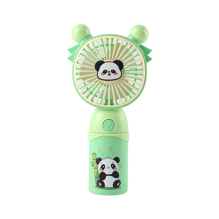 Mini ventilateur de poche panda pour femme, ultra portable, offre une fraîcheur bienvenue en été, design mignon.