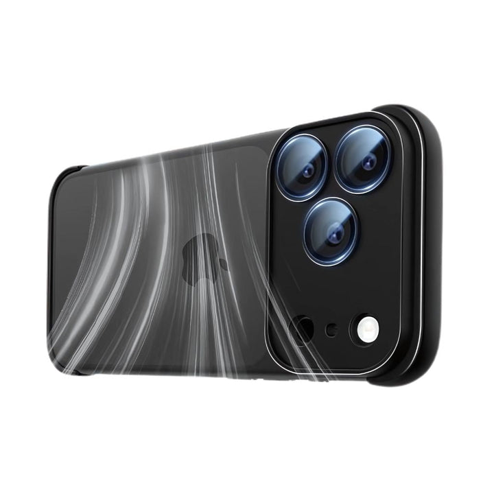 Étui robuste noir pour iPhone, protection maximale.