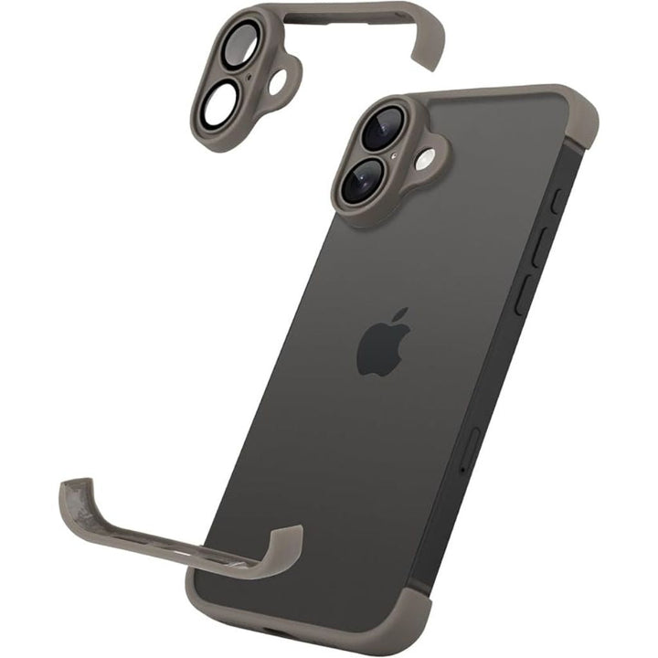 Coque iPhone noire mate, robuste et anti-choc.