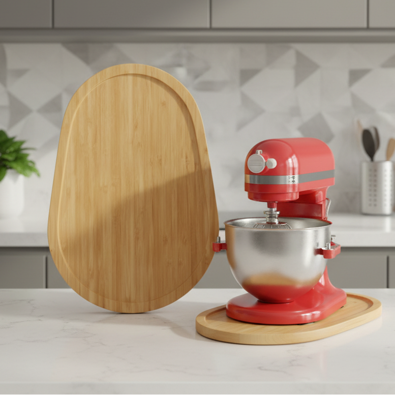 Organisateur de cuisine moderne pour ranger ustensiles et accessoires sur le plan de travail.
