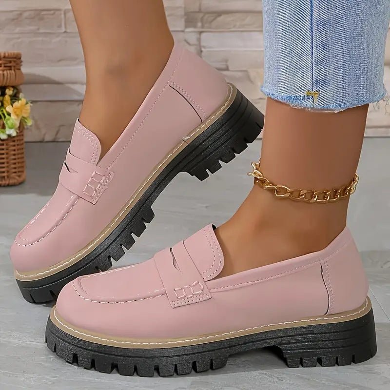 Chaussures plates orthopédiques pour femmes, mocassins confortables à bout rond, style quotidien.