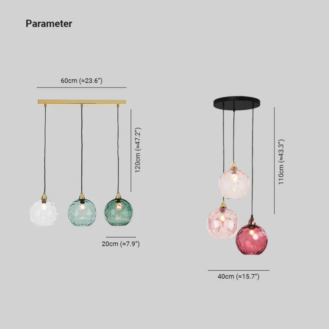 Éclairage intérieur moderne, lustre 3 lampes LED, design contemporain.