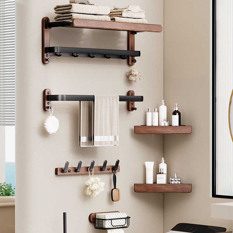Organisateur de serviettes mural moderne pour la salle de bain. Solution sans perçage pour un rangement optimal et rapide.