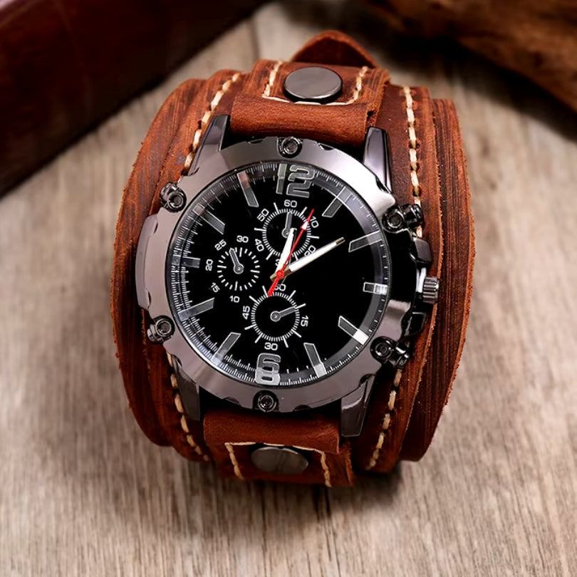 Montre classique homme avec bracelet élégant en acier. Accessoire intemporel parfait pour le poignet masculin.