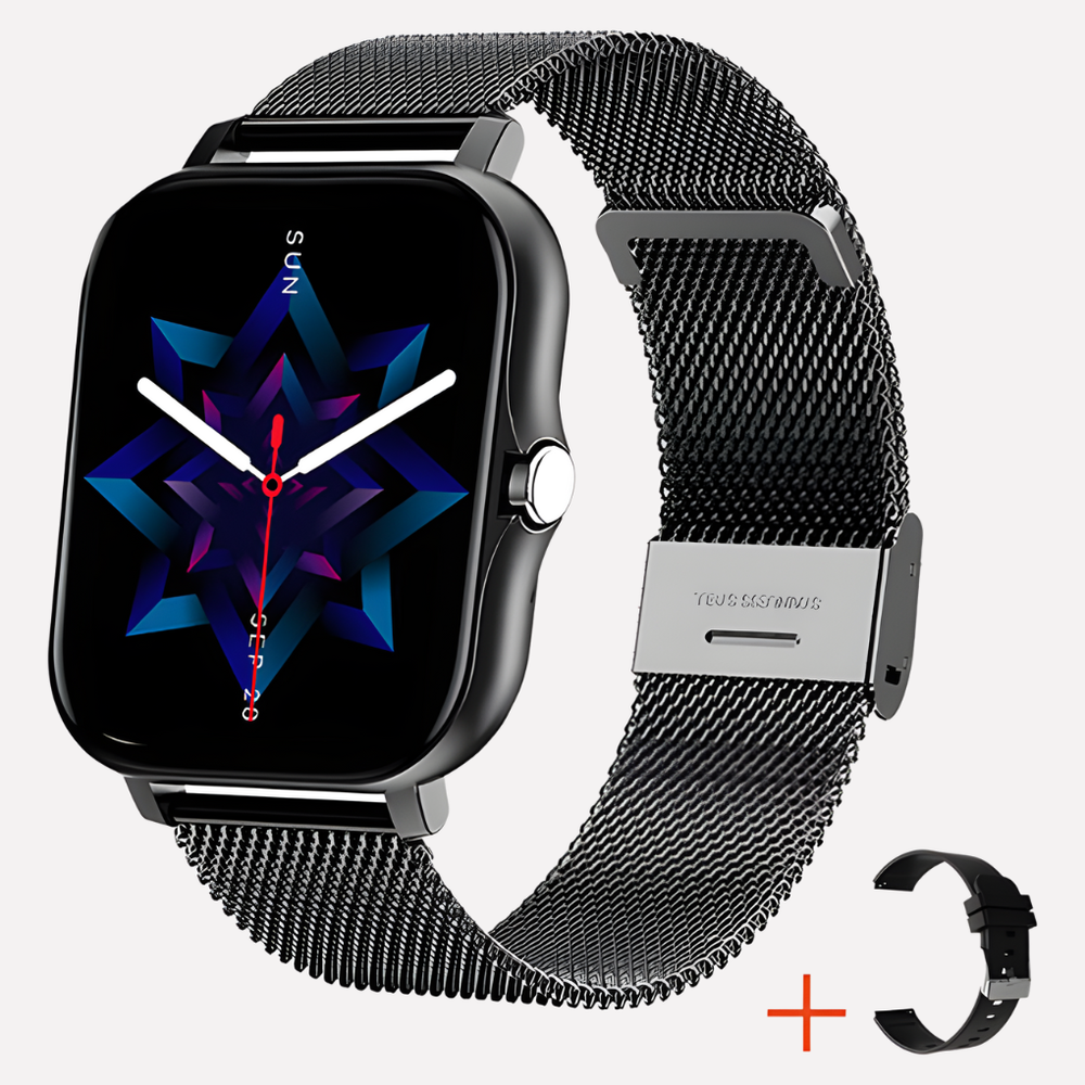 Montre connectée unisexe dotée d'un GPS intégré pour une localisation précise et une sécurité personnelle renforcée.