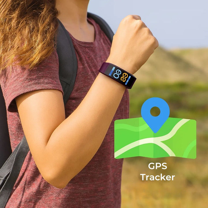 Interface de l'application familiale pour la montre connectée seniors, permettant le suivi et l'assistance à distance.