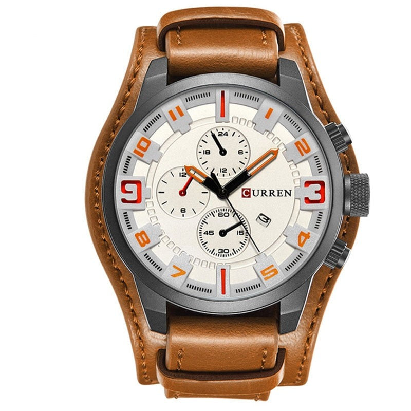Montre homme casual chic, cadran raffiné. Bracelet confortable pour un style navigateur quotidien.