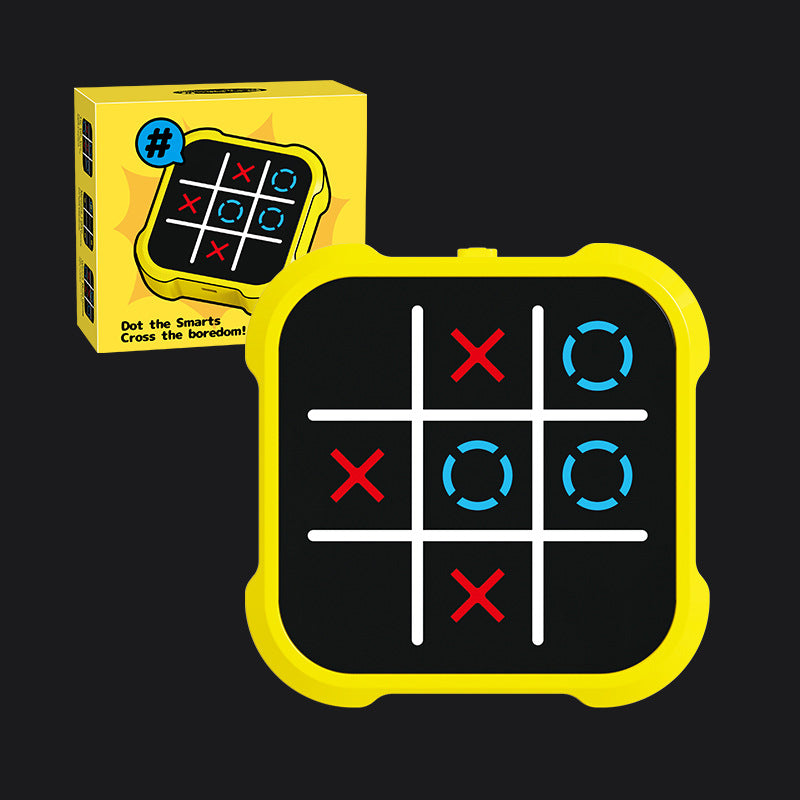 Jeu électronique Morpion 2.0 interactif. Stratégie fun pour enfants et adultes. Un jouet éducatif et portable.