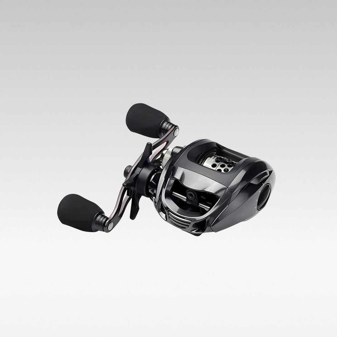 Moulinet baitcasting ultraléger pour pêche précise, lancer fluide et performance optimale.
