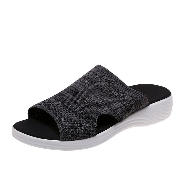 Sandales mules femme amorties, parfaites pour le quotidien, légères.