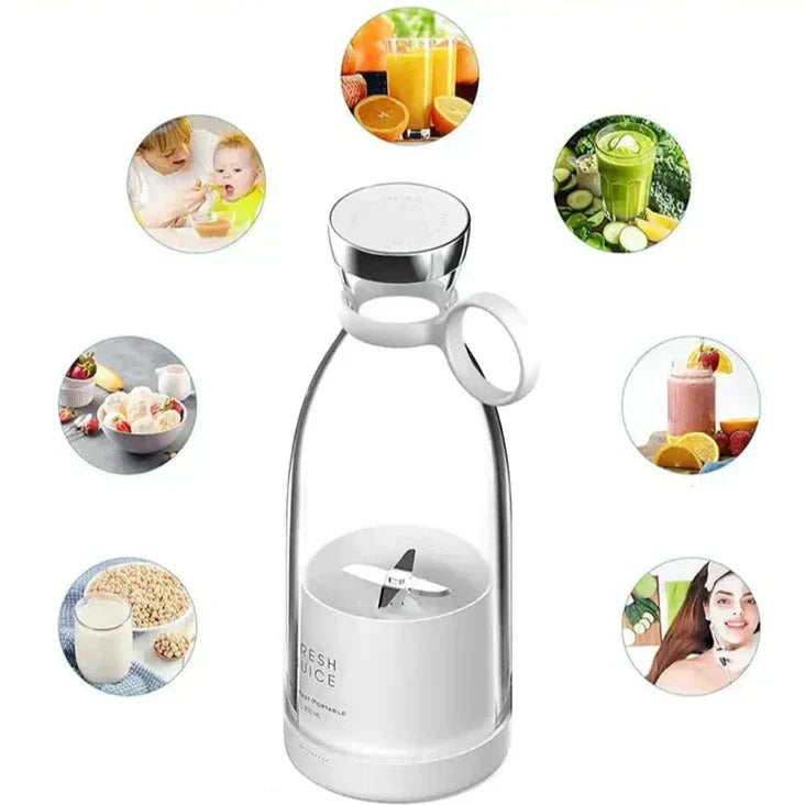 Blender portable rechargeable noir pour des jus nutritifs et smoothies onctueux, parfait pour le sport.