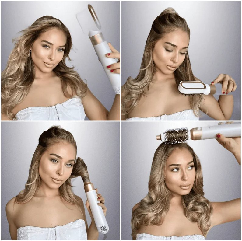 Le styler 5-en-1 ultime pour cheveux. Séchage rapide, coiffure sublime, boucles et lissage parfaits.