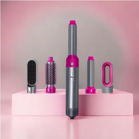 Airstyler professionnel 5-en-1, séchez et coiffez en un seul geste pour une coiffure magnifique.