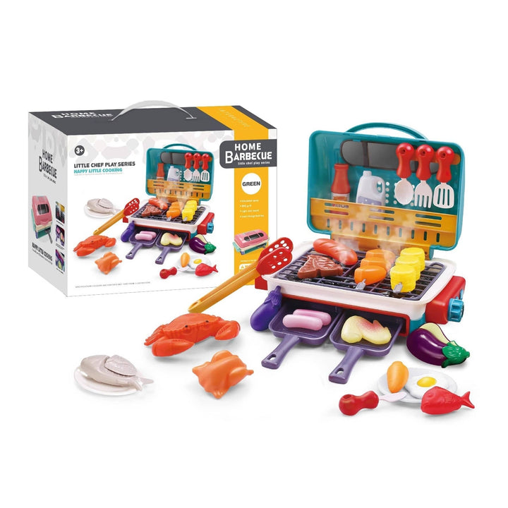 Ce mini grill BBQ jouet offre une expérience de cuisine réaliste aux enfants. Idéal pour stimuler l'imagination.