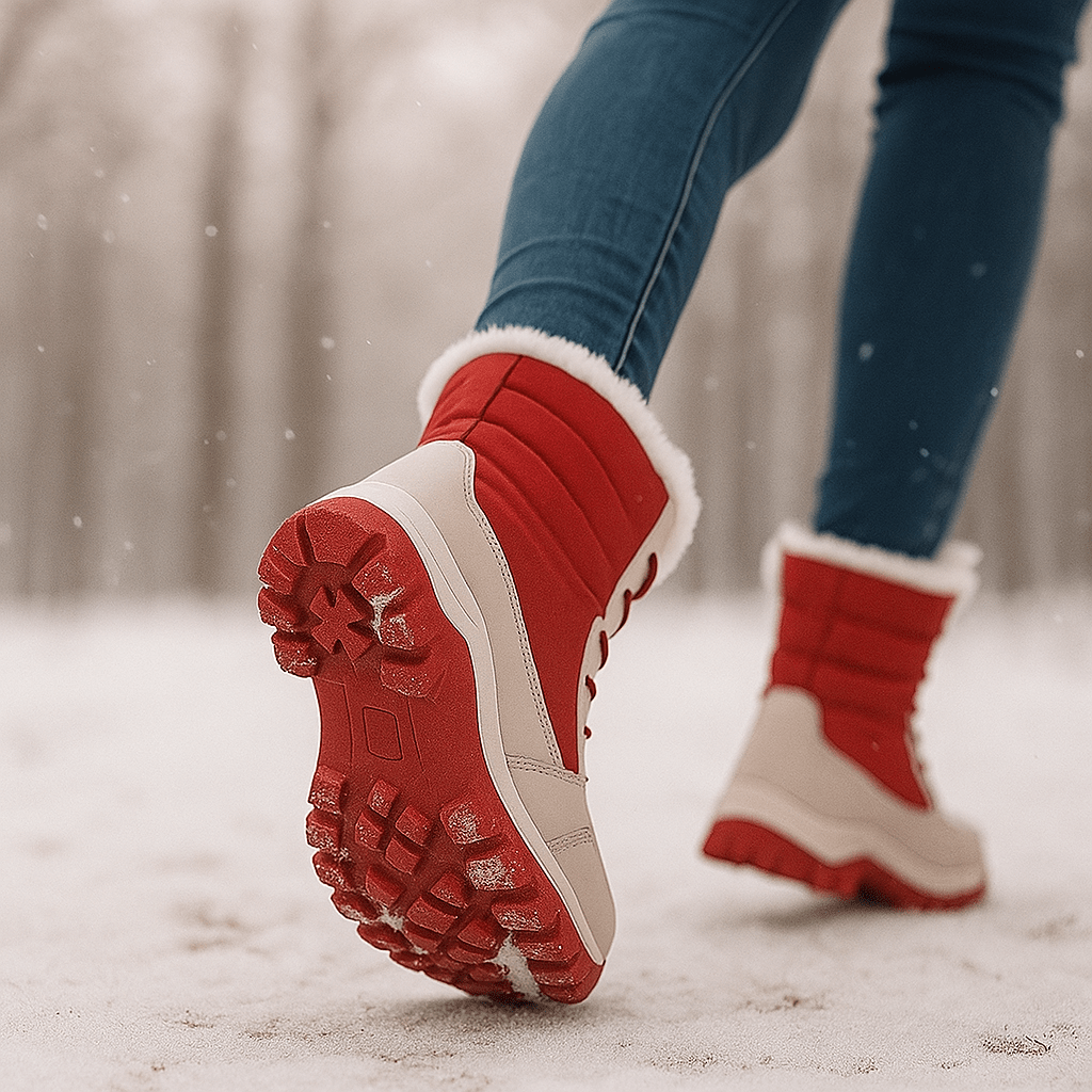 Bottes d'hiver matelassées Liorne femme, style mode et chaudes, parfaites pour affronter le froid et la neige.