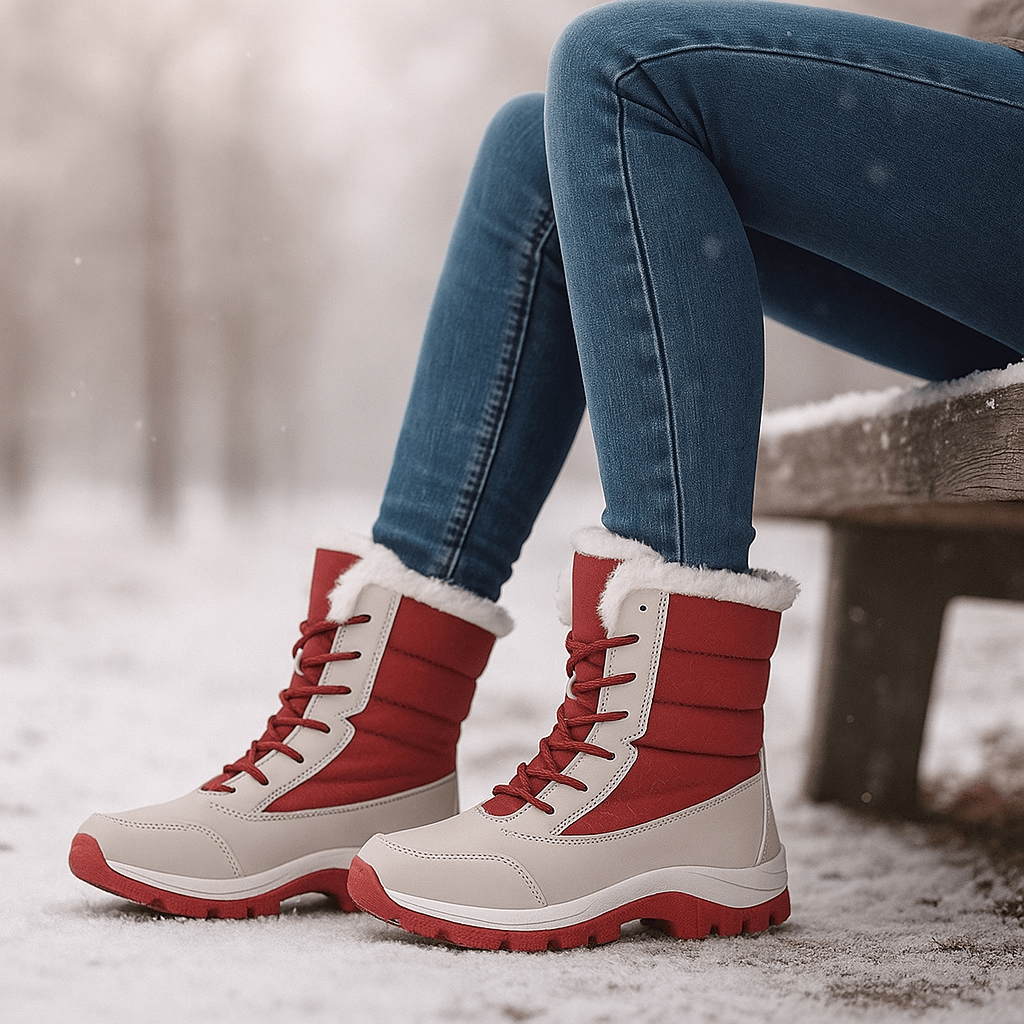 Bottes thermiques matelassées Liorne pour femme, idéales hiver, neige et froid, chaleur et confort garantis.