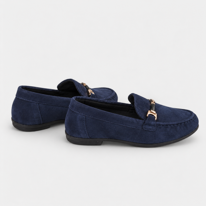 Mocassins Noémie confortables pour femmes, semelle souple. Chaussures plates légères, parfaites pour une marche décontractée.