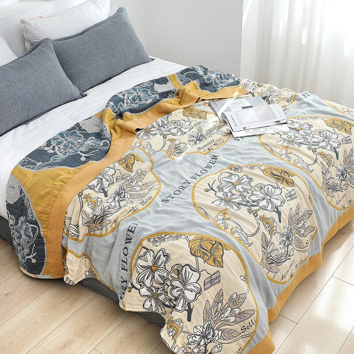 Couverture douce en coton scandinave, design bohème, ajoute une touche chic et confortable à votre intérieur.
