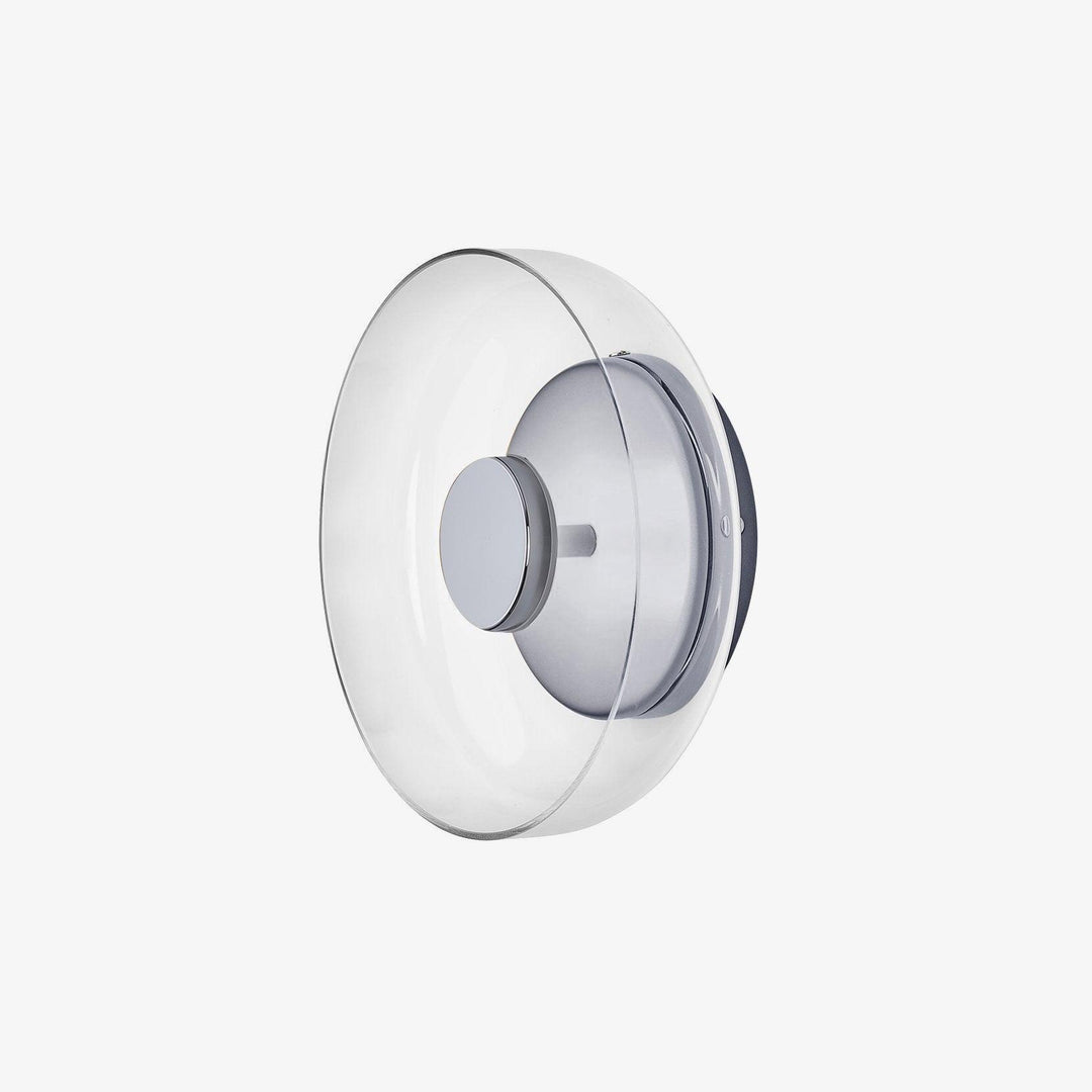 Lampe murale LED scandinave, verre texturé, lumière douce pour chambre.