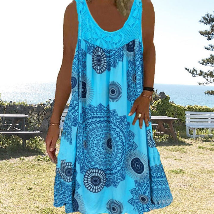 Mode estivale : Robe d'été légère pour femme. Style Islanda chic décontracté, idéal pour le confort en vacances.