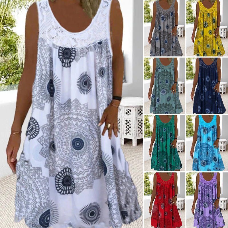 Robe femme Islanda, alliant légèreté et élégance côtière. Une tenue estivale confortable pour toutes les tailles.