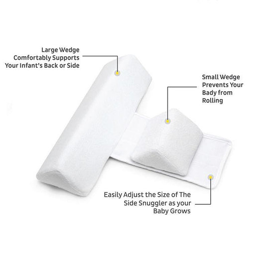 Assurez la sécurité de bébé avec ce coussin anti-roulade réglable Cudlo. Idéal pour un sommeil paisible en lit.