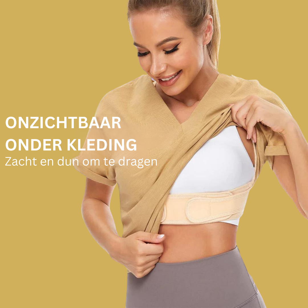 Correcteur de posture anti-douleur, pour un dos droit, maintien dorsal et bien-être général. Unisexe.